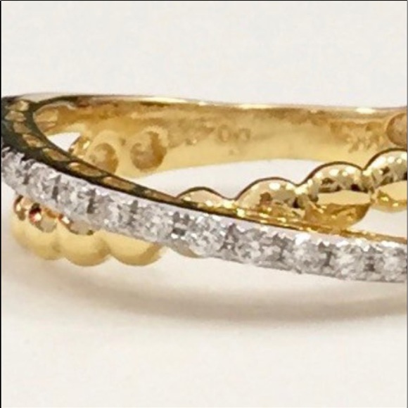 Nava-Dee 14k Yellow Gold Custom .25cw Diamond Ring - Picture 5 of 5